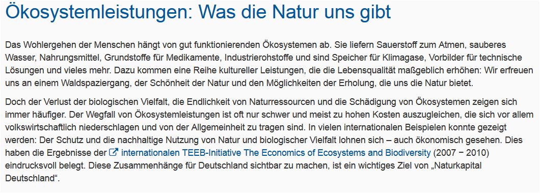 Naturkapital deutschland